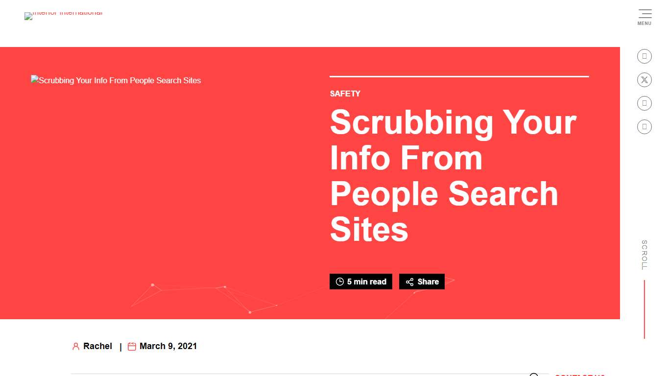 Scrubbing Your Info From People Search Sites
